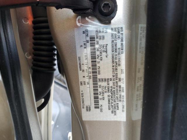 1FADP3K21JL207788 - 2018 FORD FOCUS SE Золотой фото 12