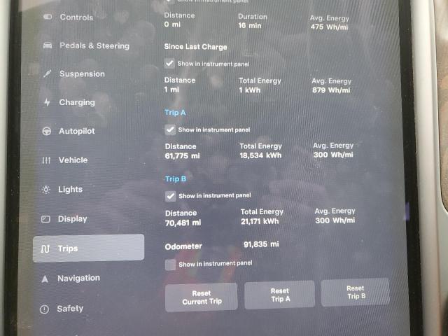 5YJSA1E23JF258358 - 2018 TESLA MODEL S ნაცრისფერი ფოტო 9