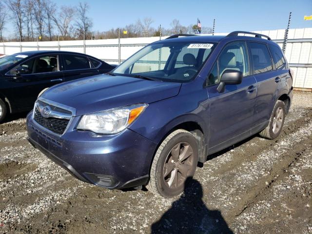 JF2SJABC0FH800490 - 2015 SUBARU FORESTER 2.5I BLUE photo 1