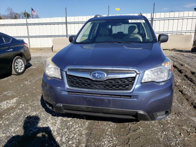 JF2SJABC0FH800490 - 2015 SUBARU FORESTER 2.5I BLUE photo 5