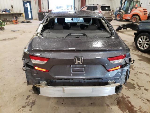 1HGCV1F10NA011202 - 2022 HONDA ACCORD LX GRAY photo 6