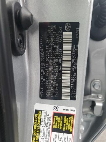 4T1K31AK5NU036669 - 2022 TOYOTA CAMRY XSE 银色 照片 12