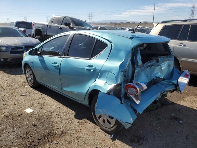 JTDKDTB35C1006395 - 2012 TOYOTA PRIUS C TEAL photo 2