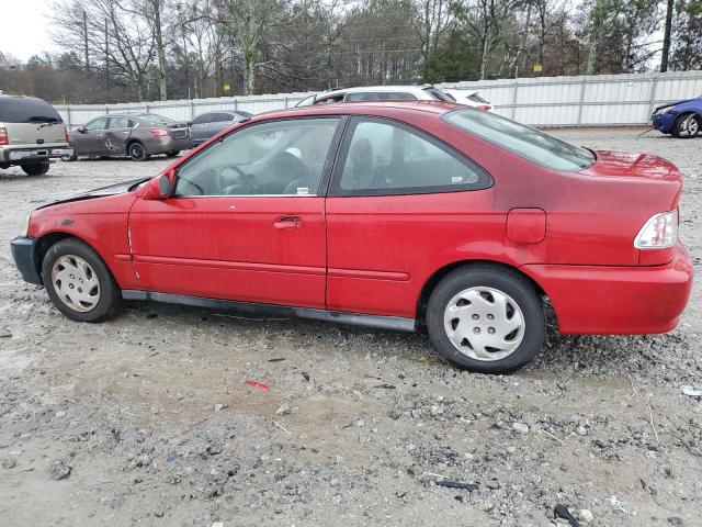 1HGEJ8249YL077592 - 2000 HONDA CIVIC EX RED photo 2