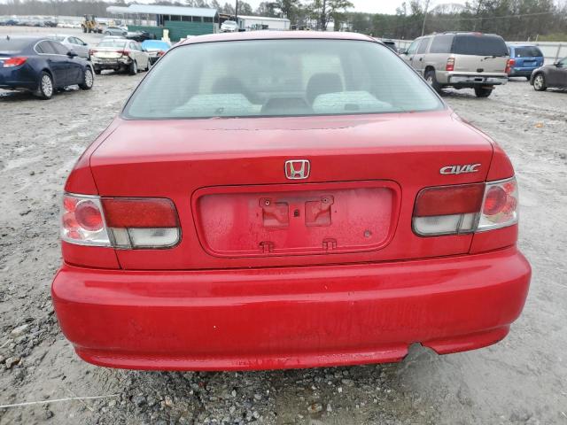 1HGEJ8249YL077592 - 2000 HONDA CIVIC EX RED photo 6