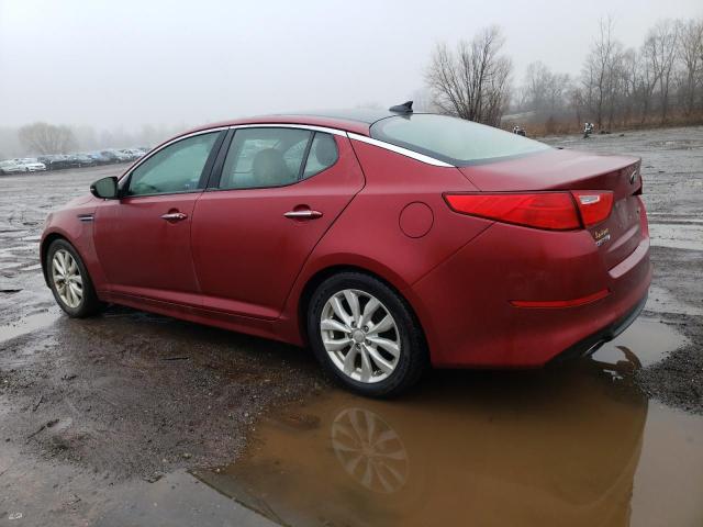 5XXGN4A72EG273787 - 2014 KIA OPTIMA EX RED photo 2