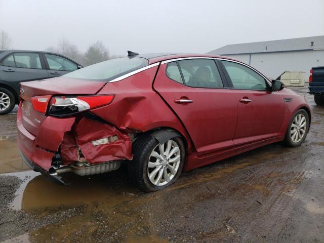 5XXGN4A72EG273787 - 2014 KIA OPTIMA EX RED photo 3