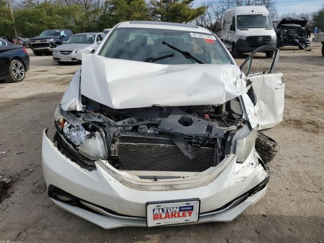 19XFB2F9XDE021084 - 2013 HONDA CIVIC EXL WHITE photo 5