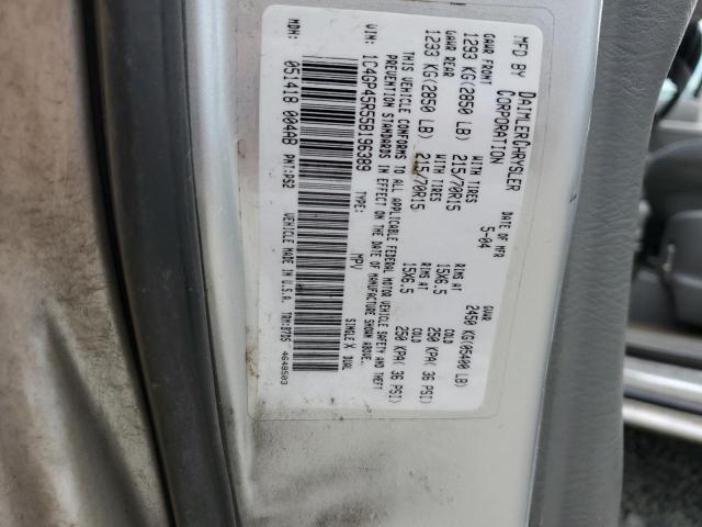 1C4GP45R55B196389 - 2005 CHRYSLER TOWN & COU Gümüş foto 13