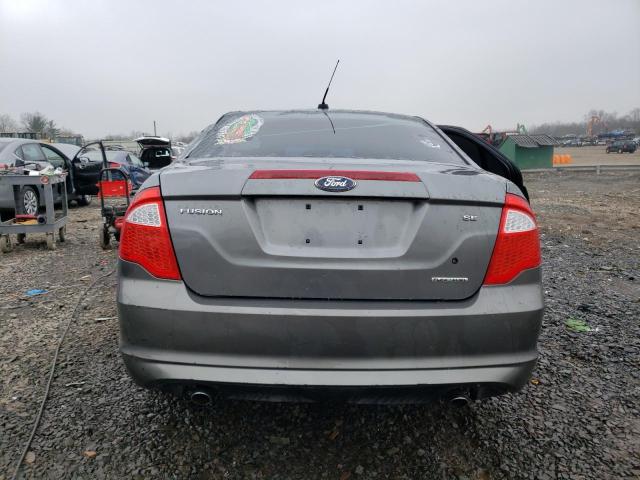 3FAHP0HGXBR344508 - 2011 FORD FUSION SE GRAY photo 6