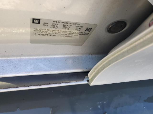 1G11B5SL9FF156006 - 2015 CHEVROLET MALIBU LS Gümüş fotoğraf 12