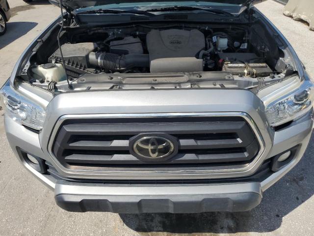 5TFCZ5AN3MX272906 - 2021 TOYOTA TACOMA DOUBLE CAB ვერცხლისფერი ფოტო 11