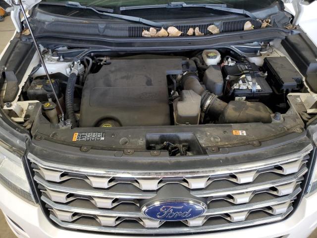 1FM5K8D86GGC12686 - 2016 FORD EXPLORER XLT WHITE photo 12