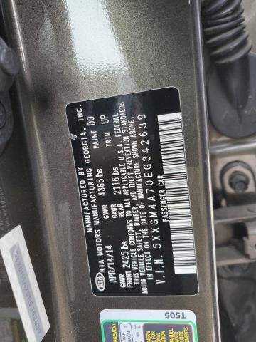 5XXGM4A70EG342639 - 2014 KIA OPTIMA LX CHARCOAL photo 12