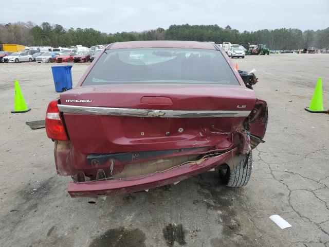 1G1ZS57F57F282564 - 2007 CHEVROLET MALIBU LS BURGUNDY photo 6