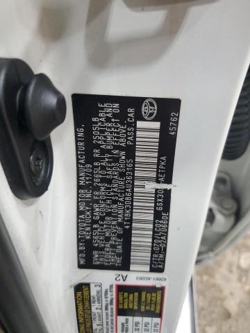 4T1BK3DB6AU363165 - 2010 TOYOTA AVALON XL WHITE photo 12