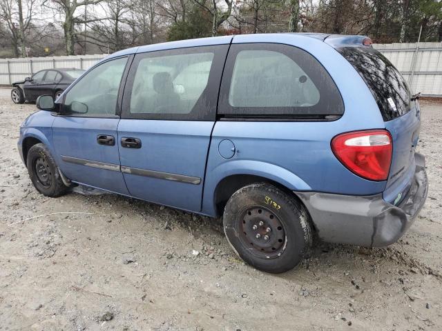 1D4GP25B27B157546 - 2007 DODGE CARAVAN SE BLUE photo 2