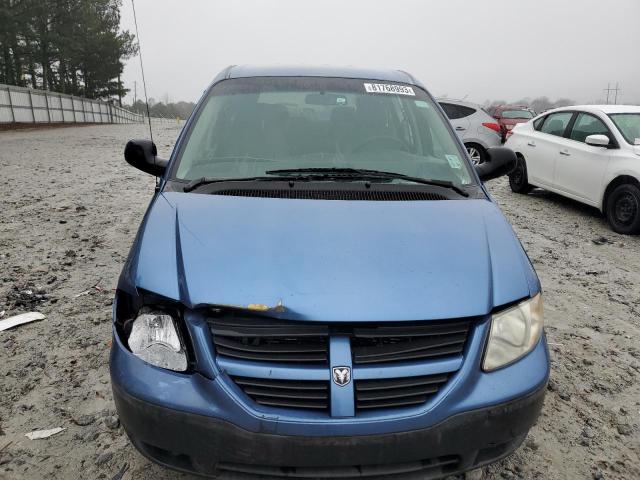 1D4GP25B27B157546 - 2007 DODGE CARAVAN SE BLUE photo 5