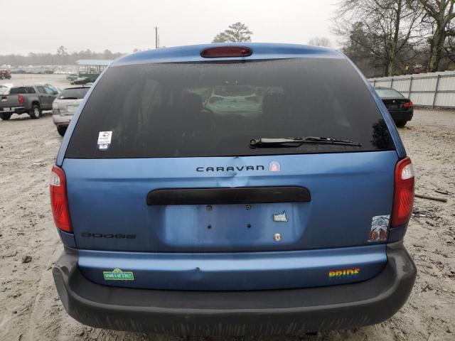 1D4GP25B27B157546 - 2007 DODGE CARAVAN SE BLUE photo 6