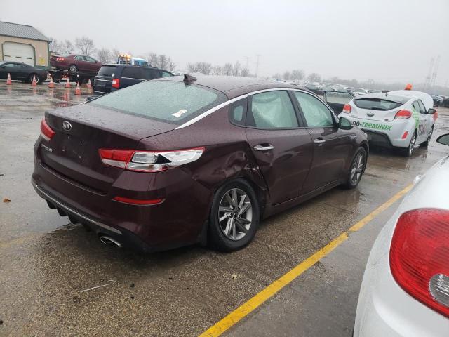 5XXGT4L37KG342579 - 2019 KIA OPTIMA LX BURGUNDY photo 3