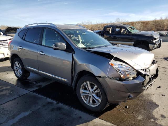 JN8AS5MVXDW608925 - 2013 NISSAN ROGUE S GRAY photo 4