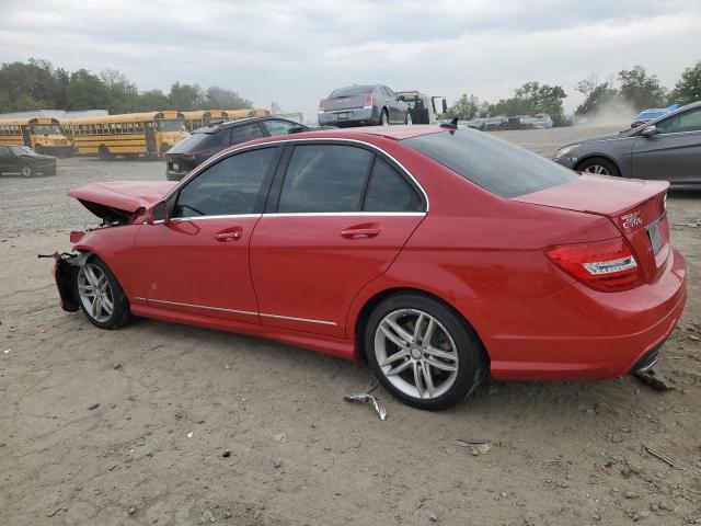 WDDGF8AB4DG061821 - 2013 MERCEDES-BENZ C 300 4MATIC RED photo 2
