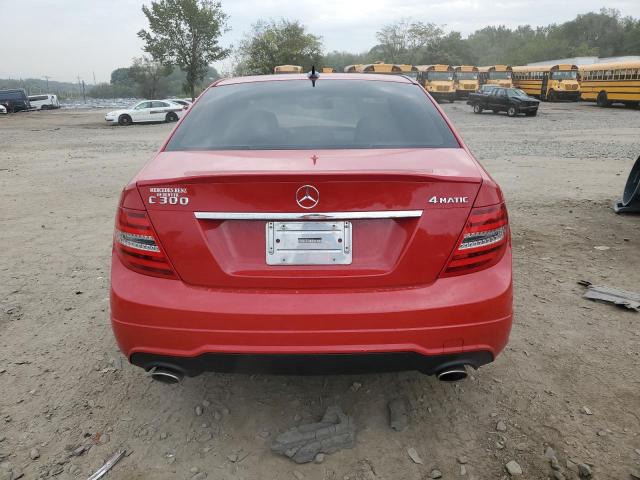 WDDGF8AB4DG061821 - 2013 MERCEDES-BENZ C 300 4MATIC RED photo 6