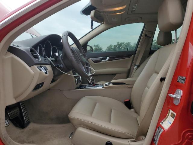 WDDGF8AB4DG061821 - 2013 MERCEDES-BENZ C 300 4MATIC RED photo 7