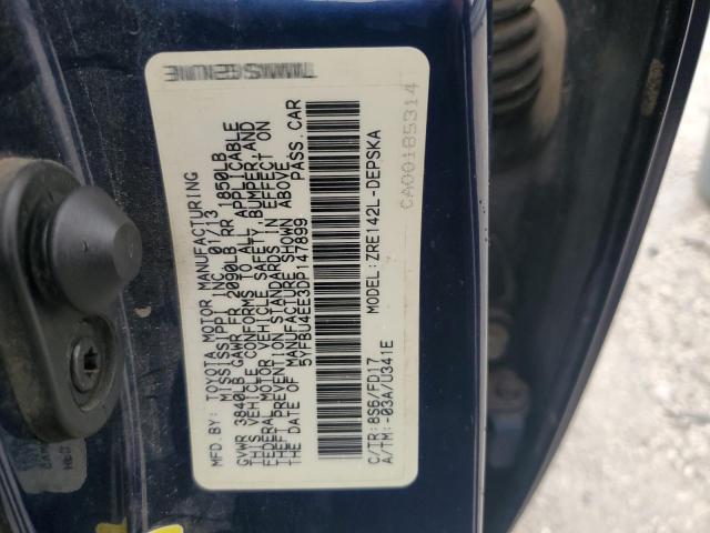 5YFBU4EE3DP147899 - 2013 TOYOTA COROLLA BASE Синій фото 13