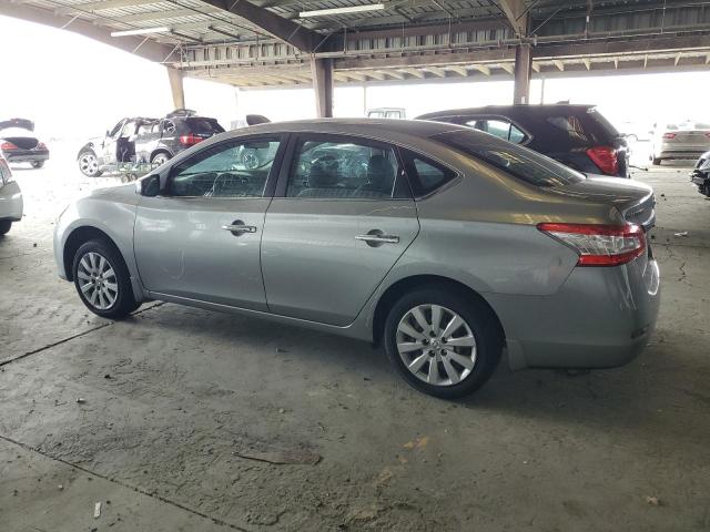 3N1AB7AP7EY241640 - 2014 NISSAN SENTRA S SILVER photo 2