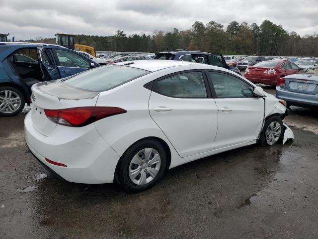 5NPDH4AE4GH789617 - 2016 HYUNDAI ELANTRA SE WHITE photo 3