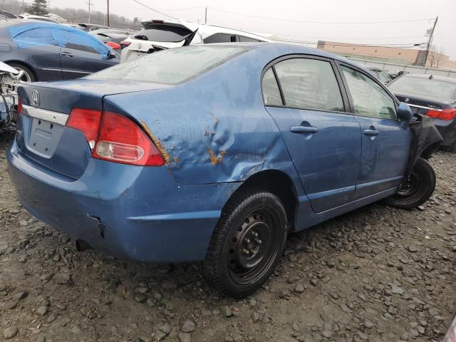 2HGFA1F56AH500680 - 2010 HONDA CIVIC LX BLUE photo 3