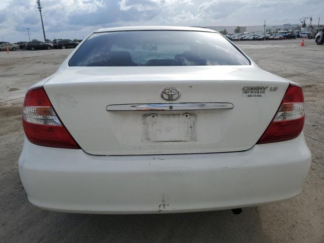 4T1BE30K42U082934 - 2002 TOYOTA CAMRY LE WHITE photo 6