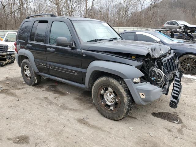 1J4GL48K55W544415 - 2005 JEEP LIBERTY SPORT BLACK photo 4