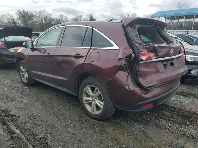 5J8TB3H57FL017511 - 2015 ACURA RDX TECHNOLOGY BURGUNDY photo 2