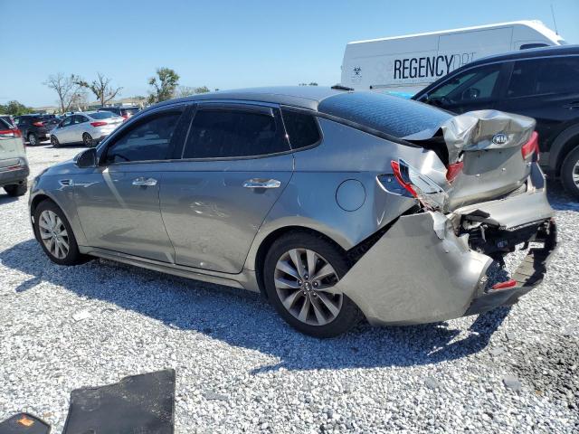 5XXGU4L33JG206266 - 2018 KIA OPTIMA EX GRAY photo 2