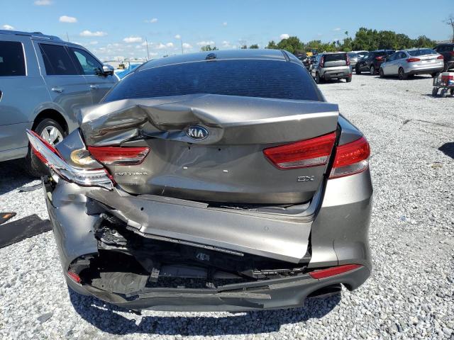 5XXGU4L33JG206266 - 2018 KIA OPTIMA EX GRAY photo 6