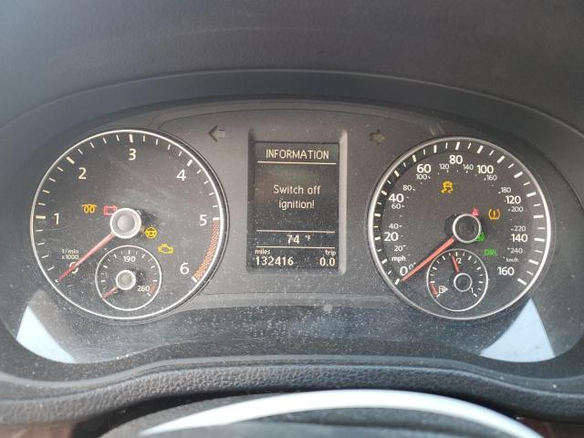 1VWCN7A37CC043976 - 2012 VOLKSWAGEN PASSAT SEL MAROON photo 9