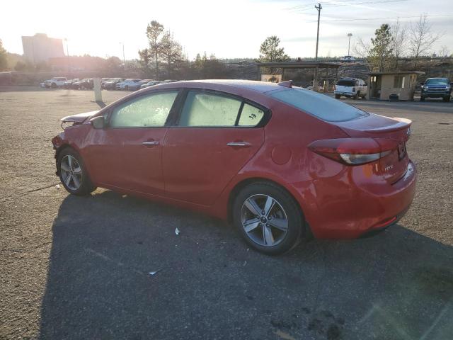 3KPFL4A72JE198920 - 2018 KIA FORTE LX RED photo 2