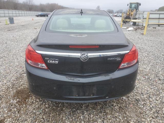 W04GT5GCXB1092891 - 2011 BUICK REGAL CXL BLACK photo 6