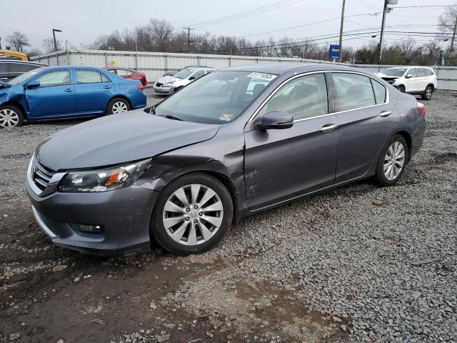 1HGCR3F85EA015226 - 2014 HONDA ACCORD EXL GRAY photo 1