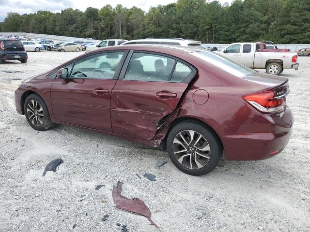 19XFB2F91DE226034 - 2013 HONDA CIVIC EXL 勃艮第红 照片 2