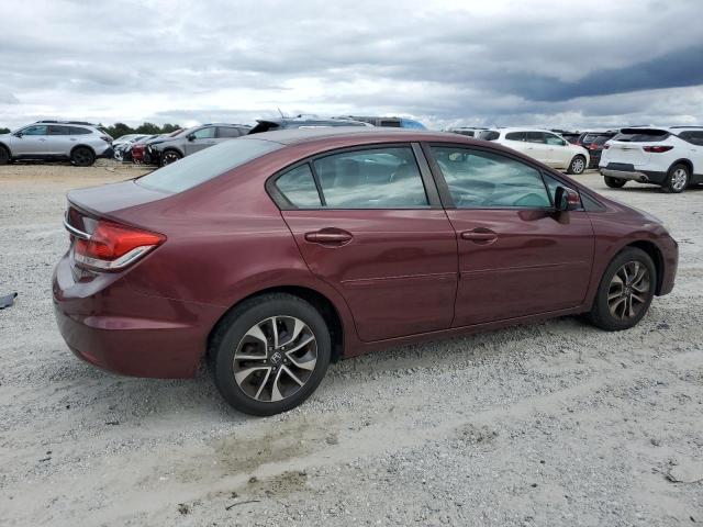 19XFB2F91DE226034 - 2013 HONDA CIVIC EXL 勃艮第红 照片 3