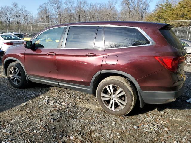 5FNYF6H69HB078285 - 2017 HONDA PILOT EXL BROWN photo 2