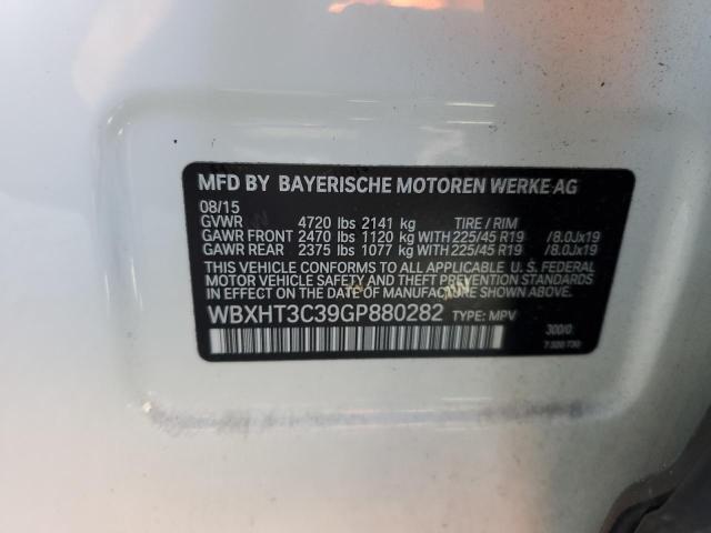 WBXHT3C39GP880282 - 2016 BMW X1 XDRIVE28I WHITE photo 14