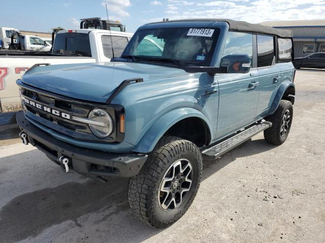 1FMDE5BH9NLB88635 - 2022 FORD BRONCO BASE BLUE photo 1