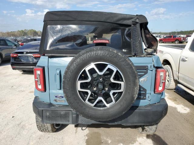 1FMDE5BH9NLB88635 - 2022 FORD BRONCO BASE BLUE photo 6