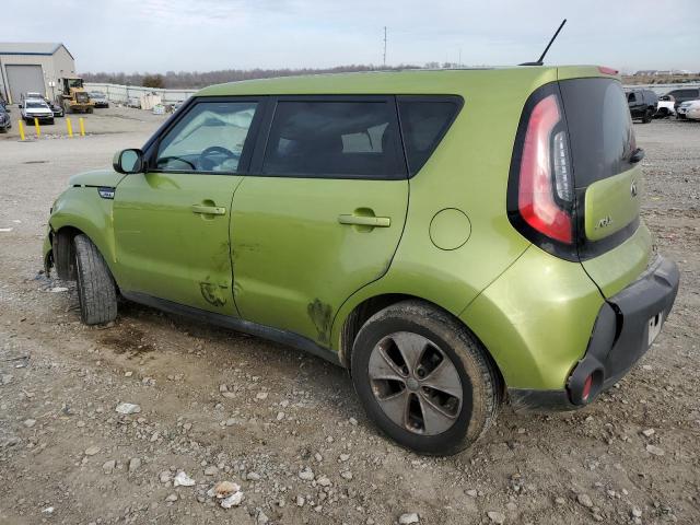 KNDJN2A22F7806830 - 2015 KIA SOUL GREEN photo 2