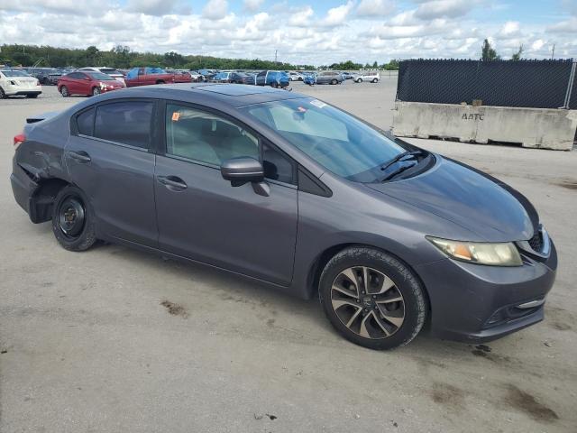 19XFB2F86EE019017 - 2014 HONDA CIVIC EX GRAY photo 4