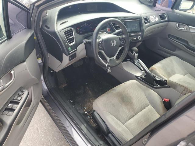 19XFB2F86EE019017 - 2014 HONDA CIVIC EX GRAY photo 8